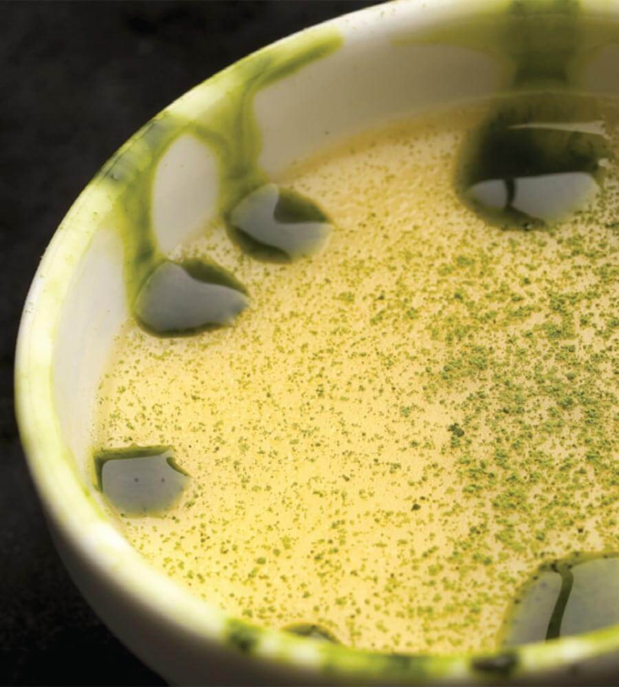 Crème brulée  Matcha (Brie de Meaux)