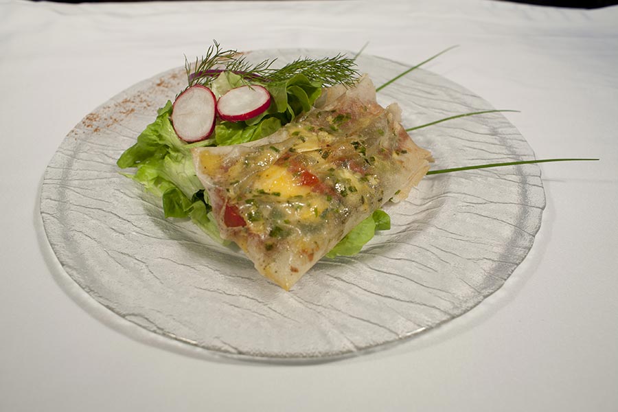 Croustillant de tomates au Langres