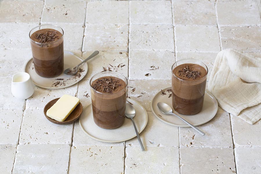 Mousse aux 2 chocolats sans oeufs