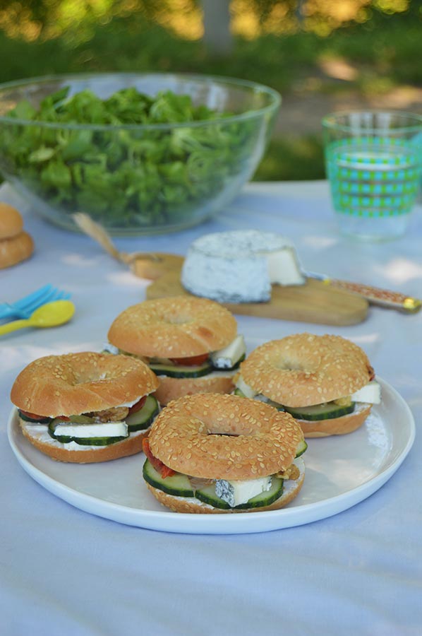 Mini bagels, concombre et Selles-sur-Cher