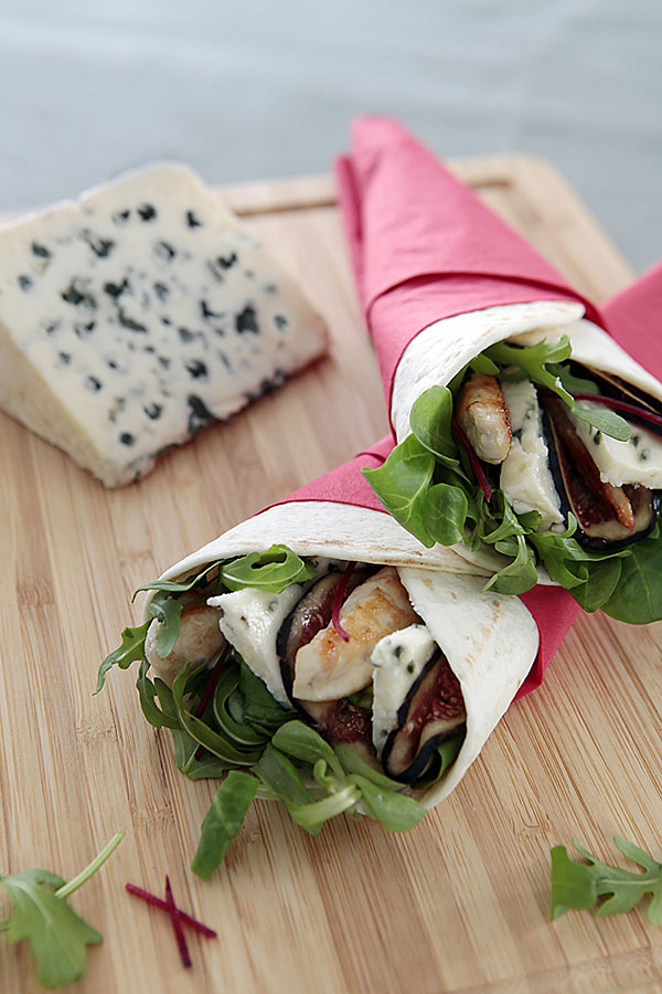 Wraps Poulet Figue et Roquefort